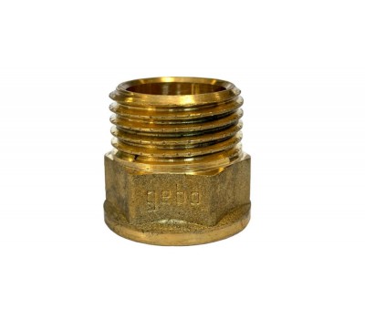 Reductie alama 3/4" x 1/2" prelungita GEBO GOLD
