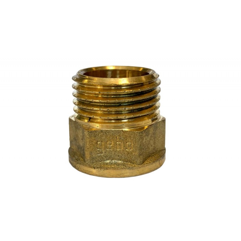 Reductie alama 3/4" x 1/2" prelungita GEBO GOLD