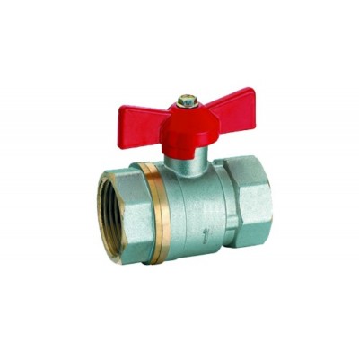 Robinet de trecere pentru apa cu bila si fluture, de 3/4", cu filet interior, GOBE